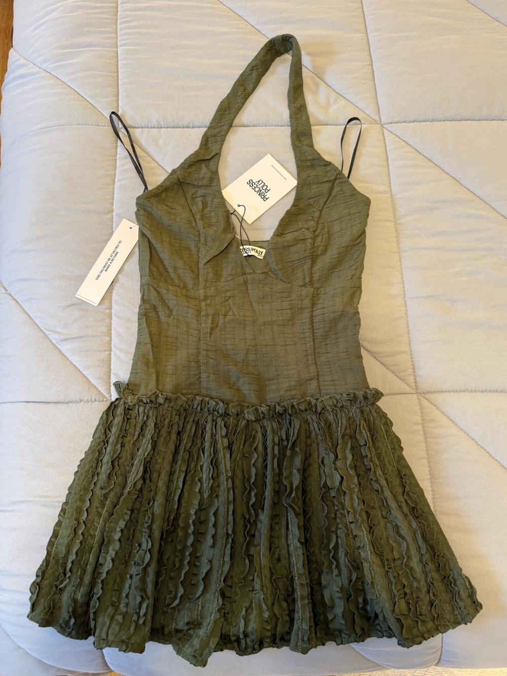 Princess Polly Mixie Halter Playsuit- Olive Green 
*NEW WITH TAGS* size 0